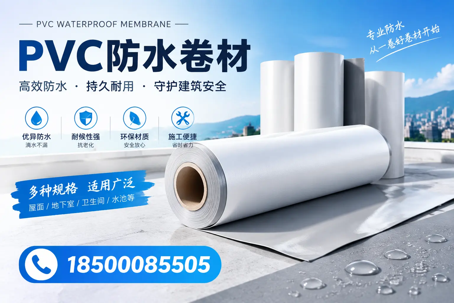 如何选择适合的PVC防水卷材？专家为您解答西宁的需求