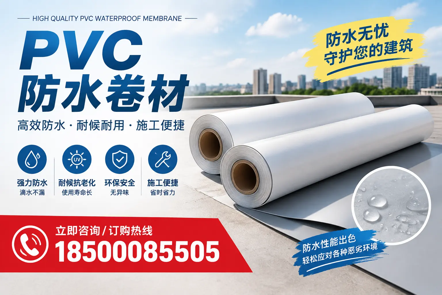 如何正确储存PVC防水卷材？西宁用户的实用建议